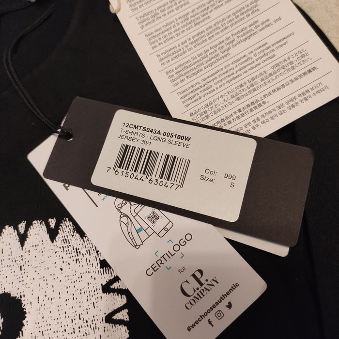 Лонгслив cp company longsleeve big logo