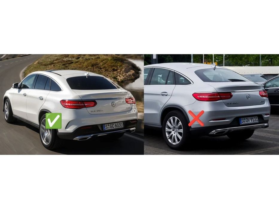 Mercedes GLE coupe C292 2015-2019 р Задній дифузор дизайн GLE63