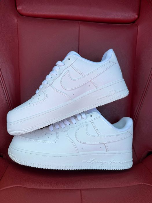 (БЕЗ ПЕРЕДОПЛАТИ) Nike Air Force x Nocta White найк аїр форс нокта білі шкіряні