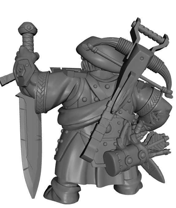 Figurka do stołowych gier RPG - Highlander Dwarf - Żywica (SLA)