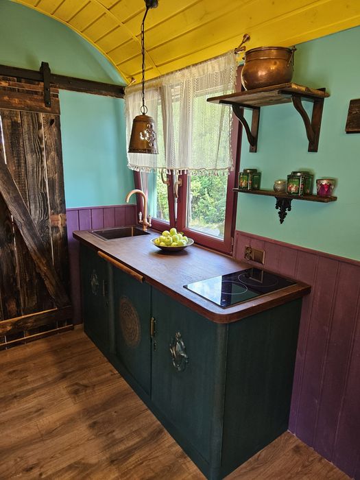 UNIKATOWY DOMEK MOBILNY 17 m glamping , gotowy do użytkowania
119 000