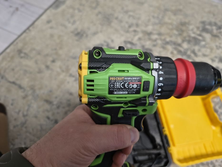Шуруповерт Procraft PA18Pro DFR (з 1 АКБ 2Аг)
