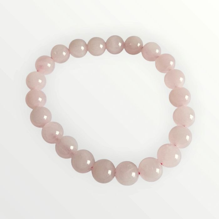 Pulseira Quartzo Rosa 8mm