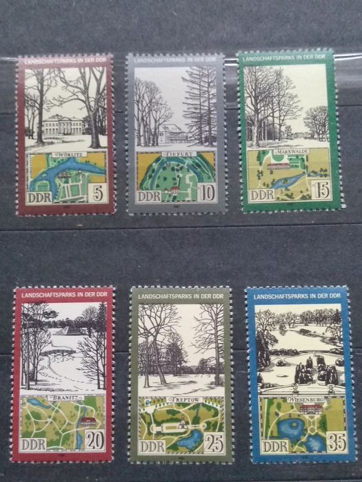 Znaczki NRD 1981 parki