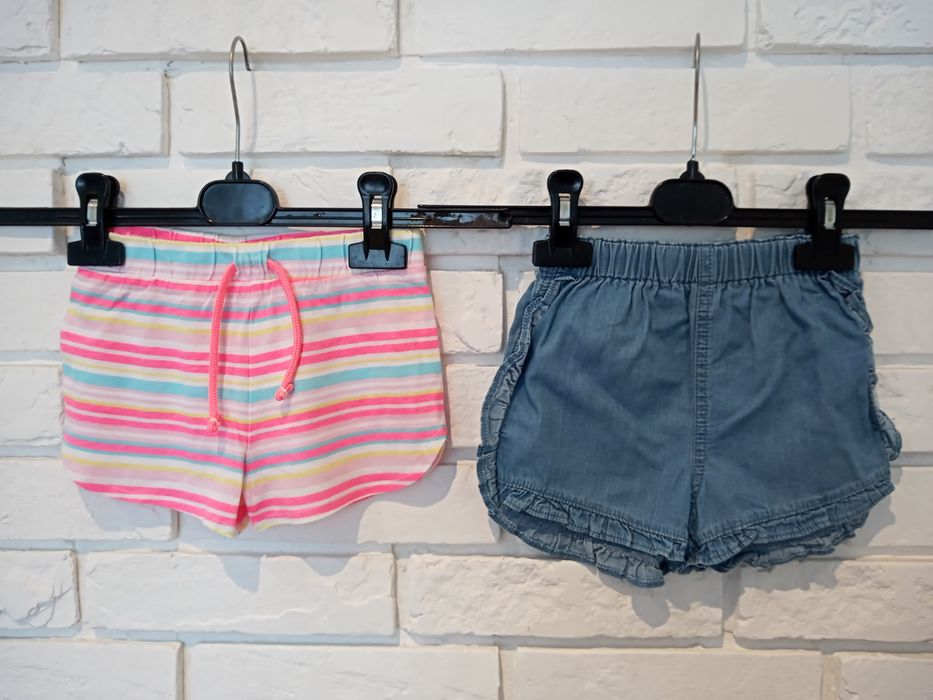 Szorty, krótkie spodenki jeans, Next, rozm 92