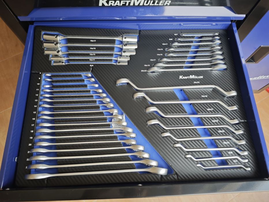 Carrinho de ferramentas Kraft Muller 7 gavetas 7 cheias XXL