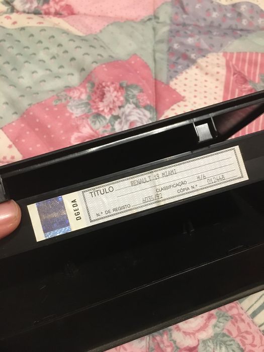 Cassete Vhs Renault 19