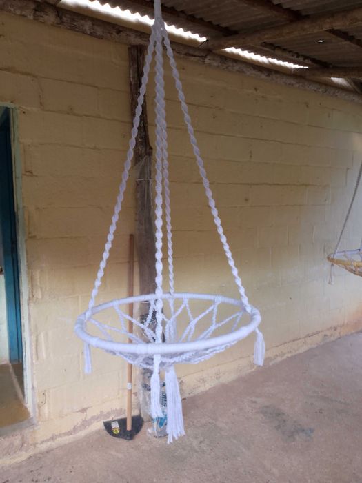 Camas suspensa para gatinhos em Macrame