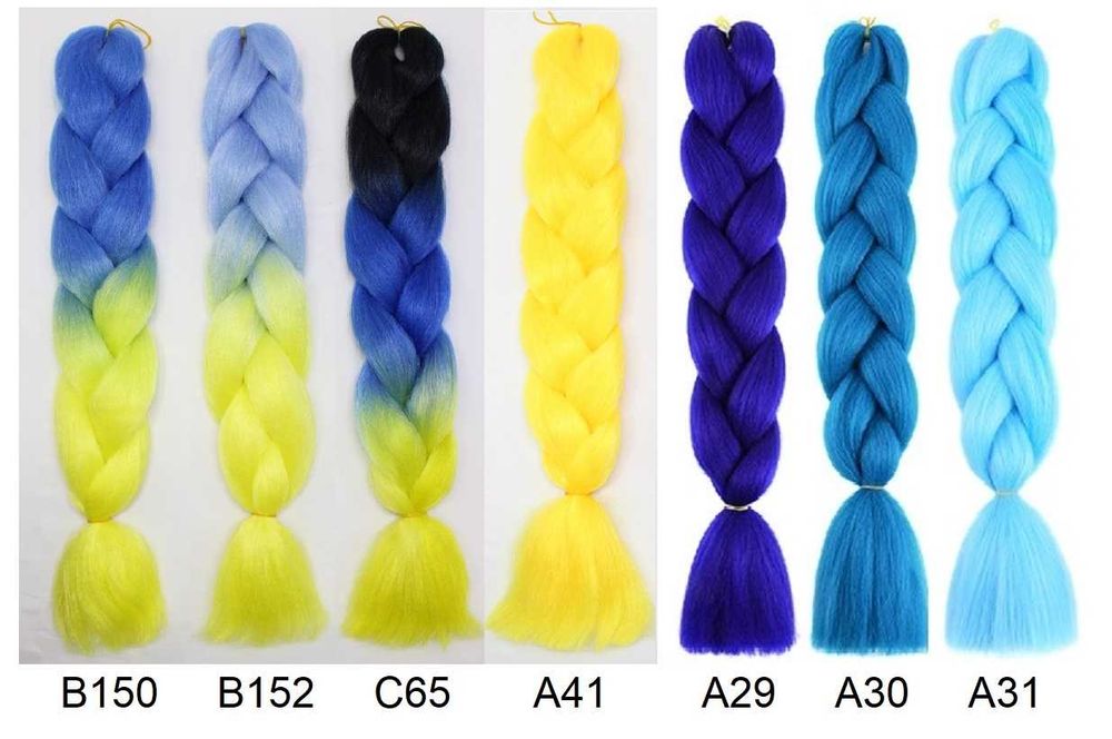 Канекалон, однотонные и омбре, оптом и в розницу.