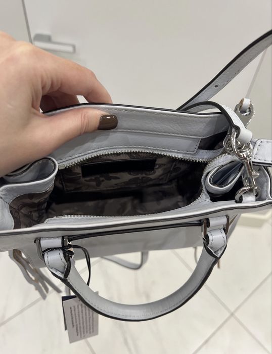 Сумка шкіряна ніжно блакитна Rebecca minkoff