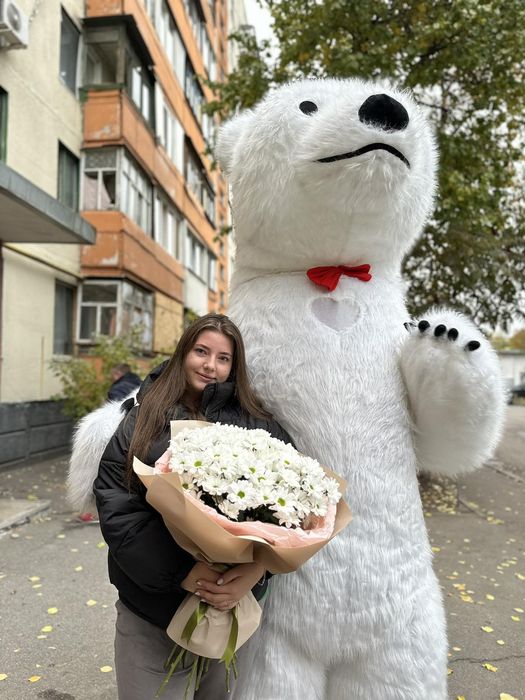 Привітання від ведмедика 1200 гривень плюс подарунок
