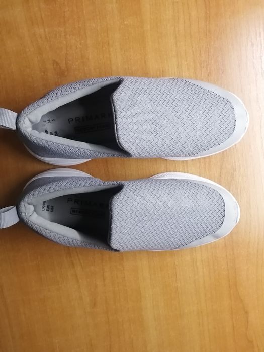 Женские лёгкие серые кроссовки мокасины кеды 35.5-36 р.