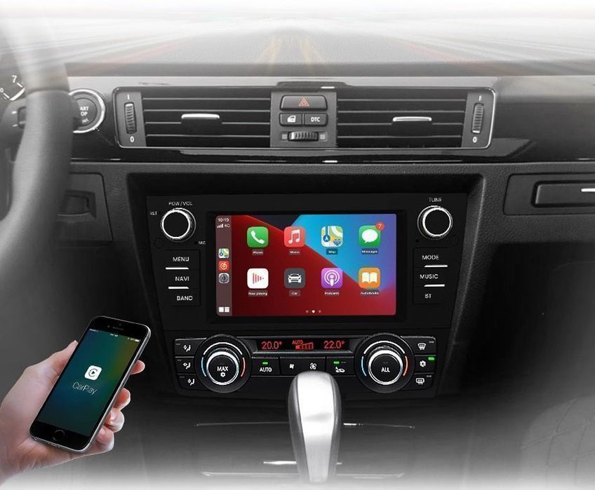 BMW 3 E90 / E91 / E92 / E93 – Radio Android 15 7” CarPlay Android Auto 4GB/64GB GPS Nawigacja Stacja Multimedialna WiFi Bluetooth DSP 4G LTE PL