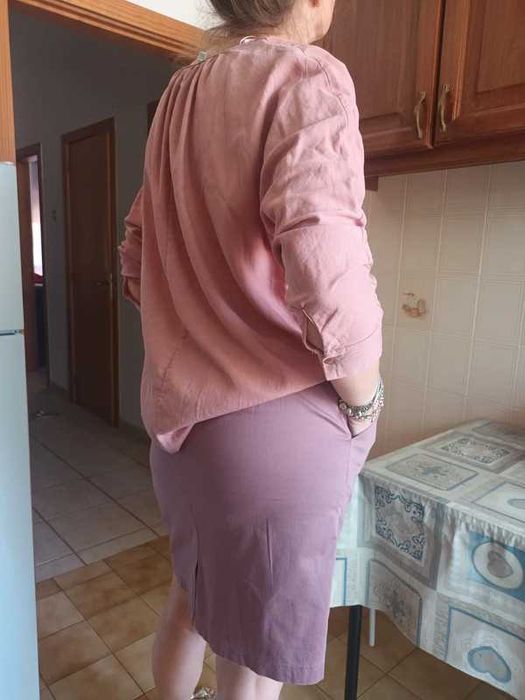 Blusa Zara. Com botões, e manga compridas parciais