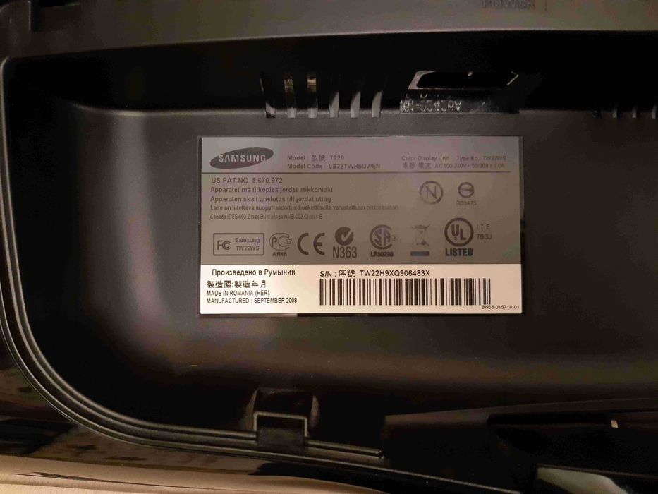 Monitor Samsung T220