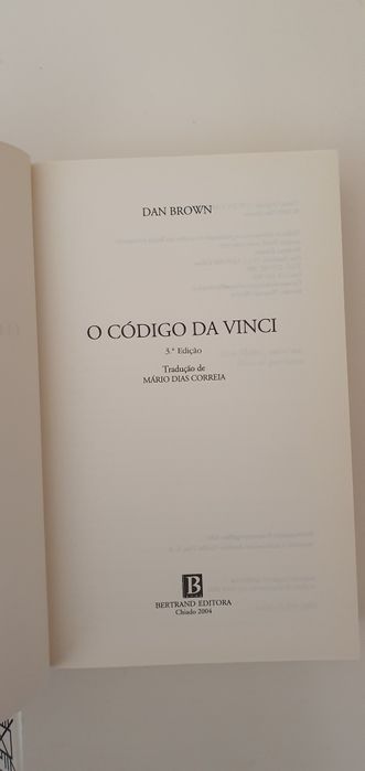 Livro "O Código Da Vinci"443031405651578883