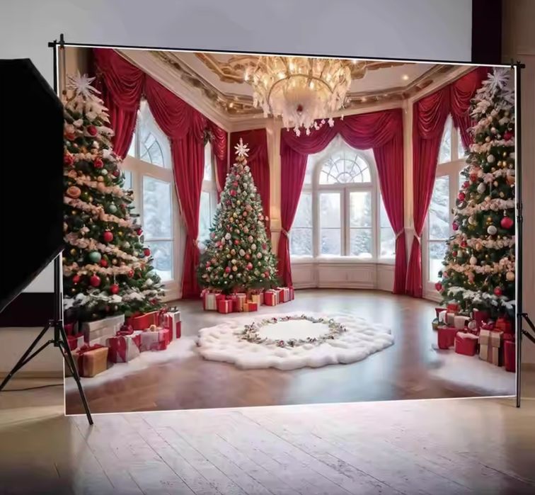 Фотофон виниловый тематика новогодний