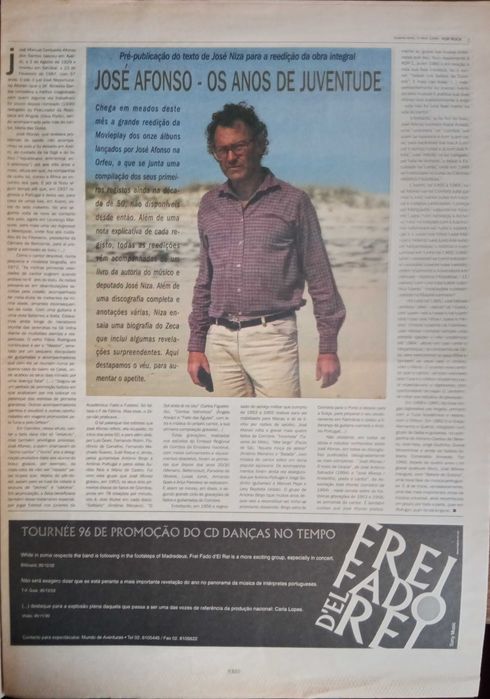 José Afonso	- - -		Pop Rock	- - - - -	Jornal