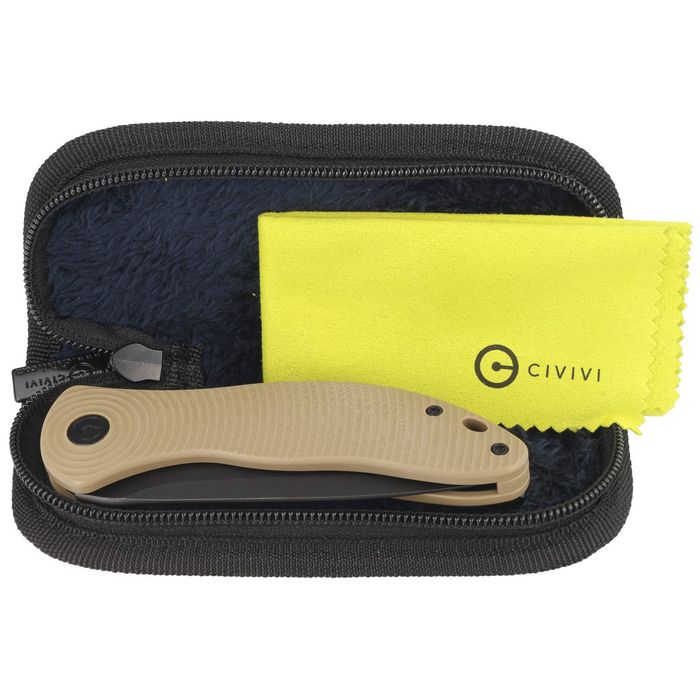 Nóż składany Civivi Synergy3 Tan G10, Black Stonewashed (C20075D-2)
