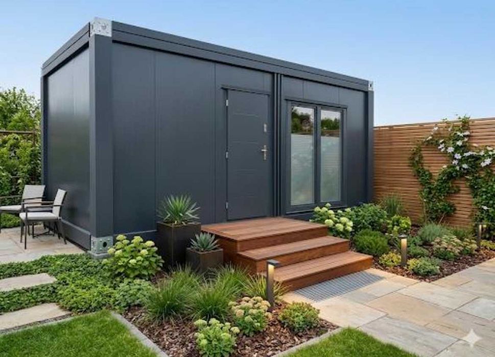 Gotowe Biuro 6x3 Kontener Domek Modułowy Pawilon Letniskowy pod klucz