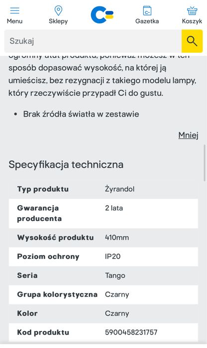 Lampa wisząca Tango z żarówkami