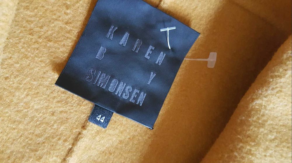 Karen By Simonsen płaszcz r. 44.  50% wełna