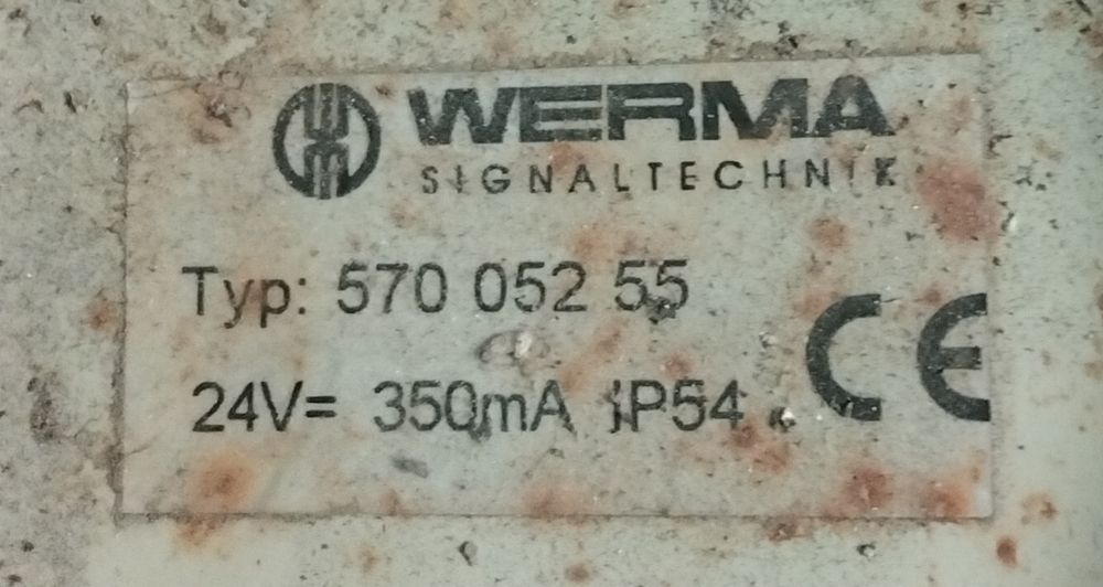 PRL Buczek sygnalizacyjny syrena alarmowa Werma 24V