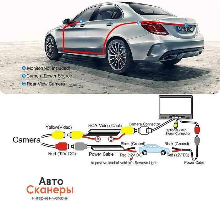 Камера заднего вида AHD 1080P BMW E39 E60 E90 E84 E70 3/5/X1/X5/X6