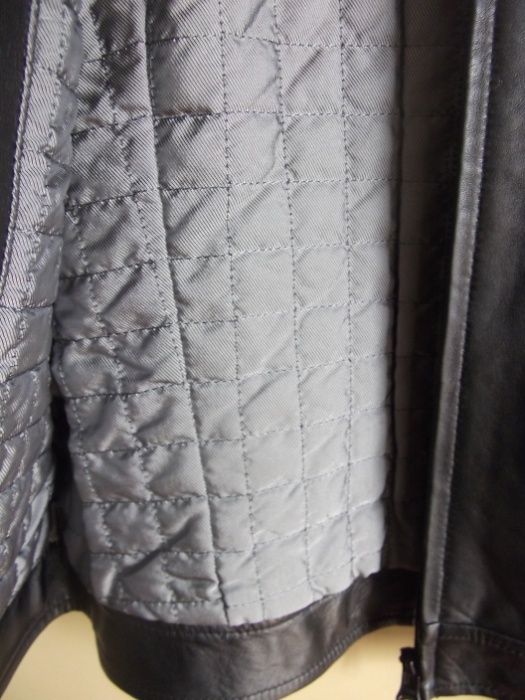 Blusão cabedal preto pele genuína NOVO / Black leather jacket - MANGO