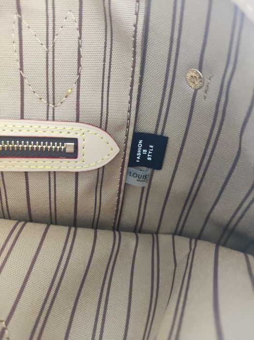 Louis Vuitton Neverfull Torebka damska torba, skóra od reki