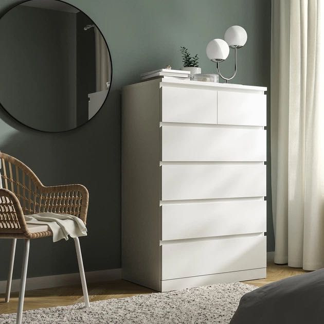 Комод MALM Ikea (Ікея) Колір Білий, 604.036.02