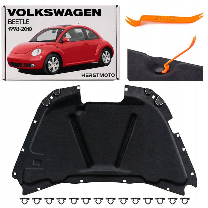 vw beetle hatchback 1998-2010 wygłuszenie maski 1c0863835k
