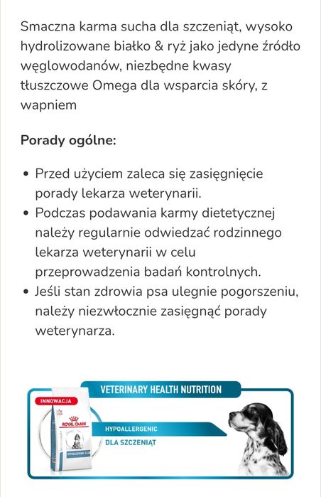 14kg Royal Canin Puppy hipoalergiczna