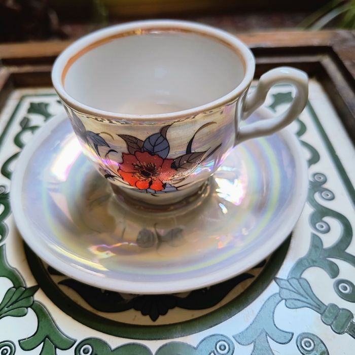 Duo porcelana iryzowana ZSRR