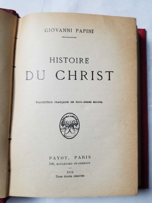 Livro Ref Par 2- Giovanni Papini - Histoire du Christ