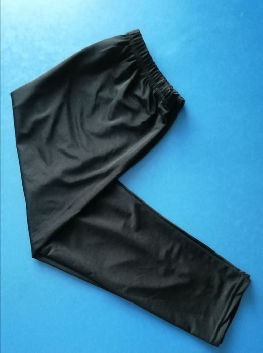 Чёрные лосины для фитнеса, спорта, бриджи, велосипедки, капры