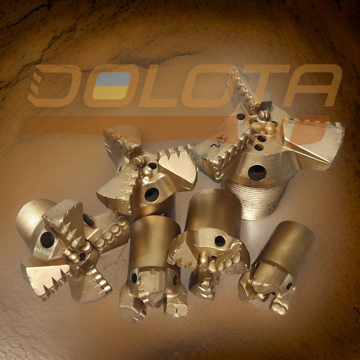 PDC долото для буріння свердловин на воду пдц буровое долото БКВД АТП