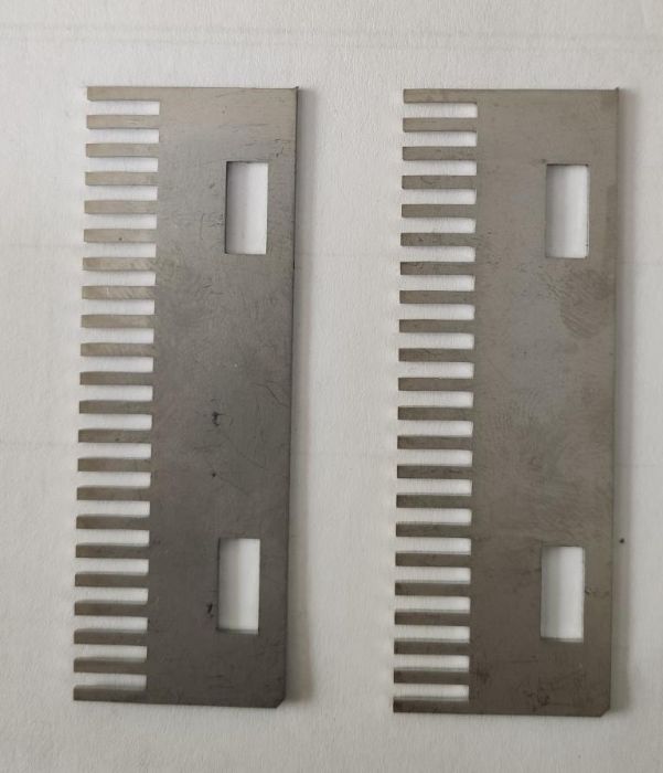 Par de Pentes 1,0mm Inox para Máquina Tabaco