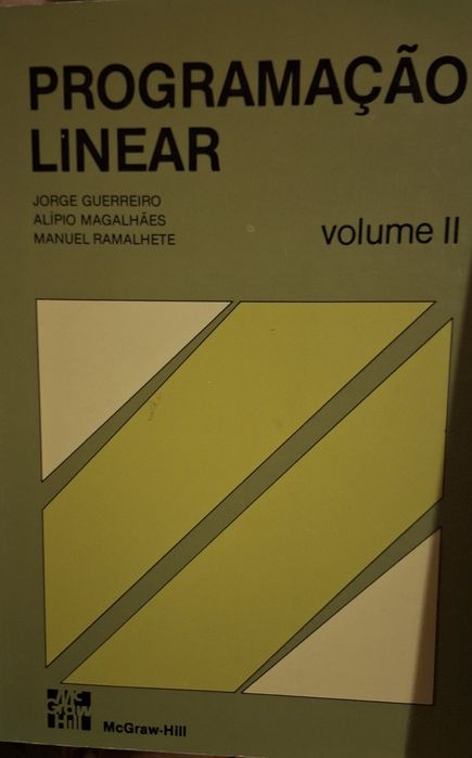 Programação Linear, Manuel Ramalhete, Jorge Guerreiro,Alípio Magalhães