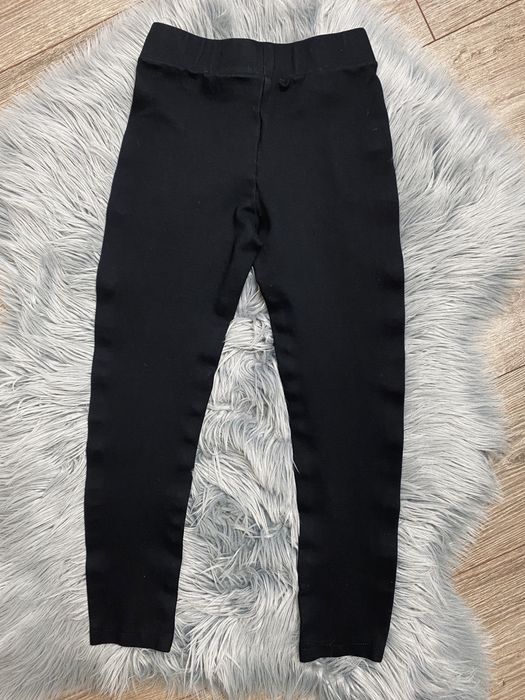 Legginsy czarne spodnie lampas Zara 152 cm
