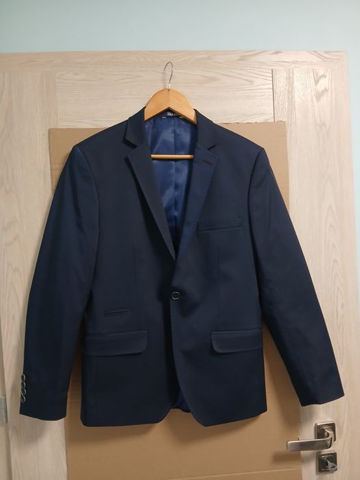 Granatowa marynarka męska slim fit