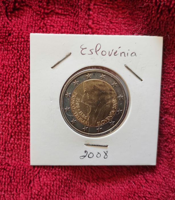 Moeda UNC comemorativa de 2€ Eslovénia 2008