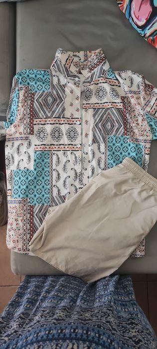 Conjunto verão XL calção e camisa shein