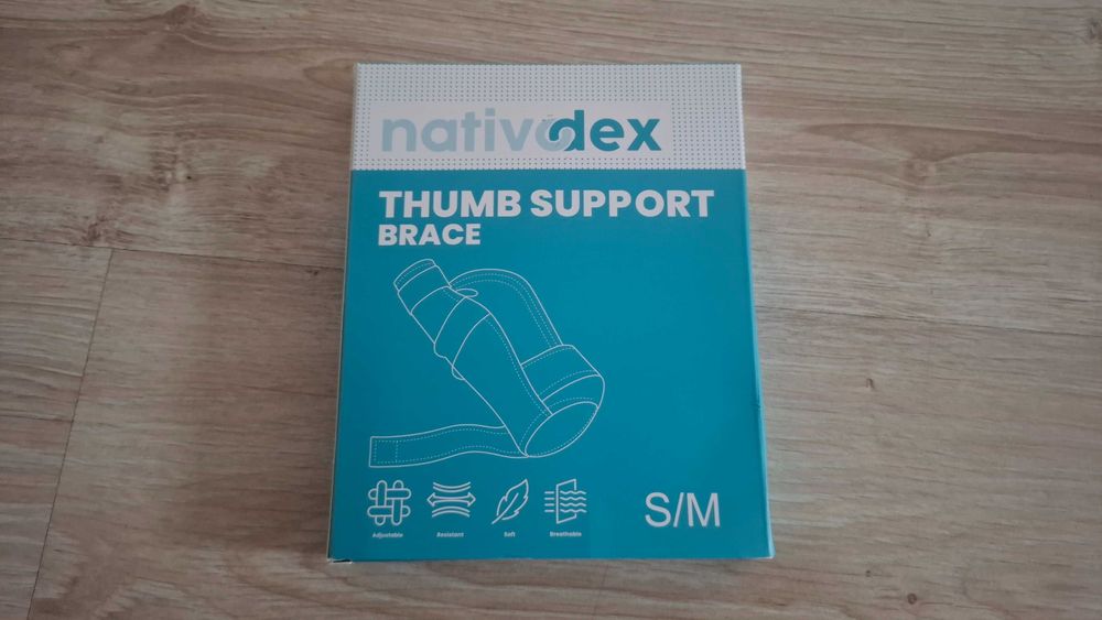 NativoDex Opaska na nadgarstek kciuk rozmiar S/M