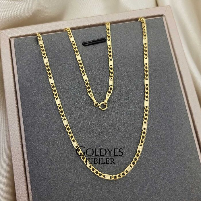 złoty łańcuszek figaro próby złota 585