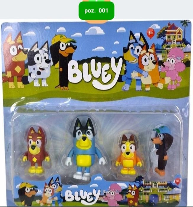 Bluey  sztywne figurki