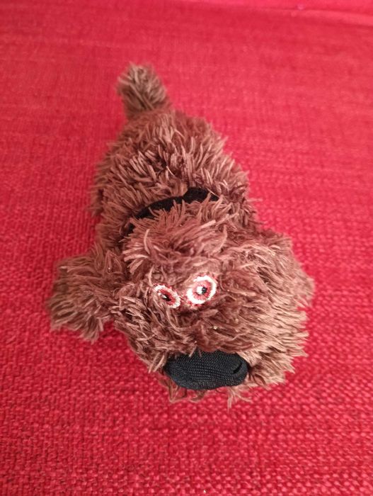 Peluche pequeno Cão castanho 14cm