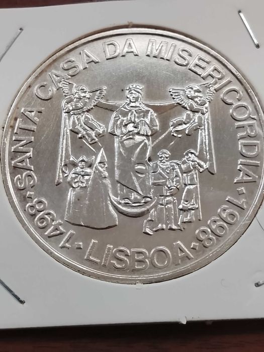 Moeda de 1000 escudos de 1998-Santa Casa da Misericórdia- em Prata