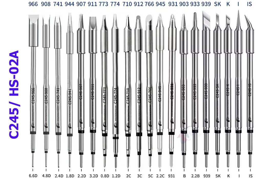 Жало для паяльника T12 T12P HS01 SH72, TS, 900M C210 C4 BC2 BCM2 та ін