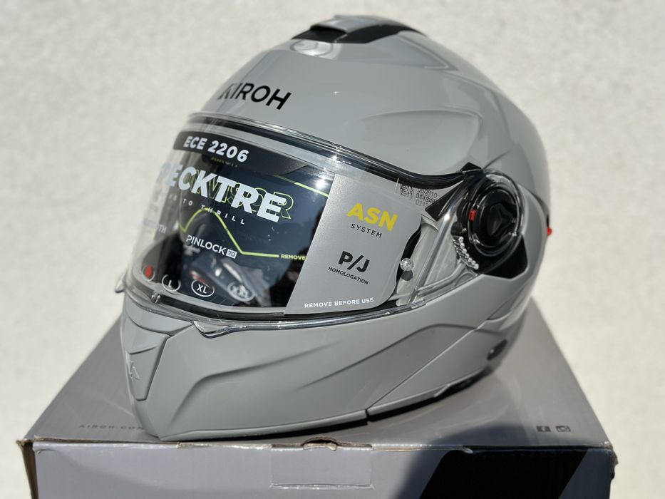 Szczekowy kask motocyklowy AIROH Specktre rozmiar XS, Szary, PROMOCJA!